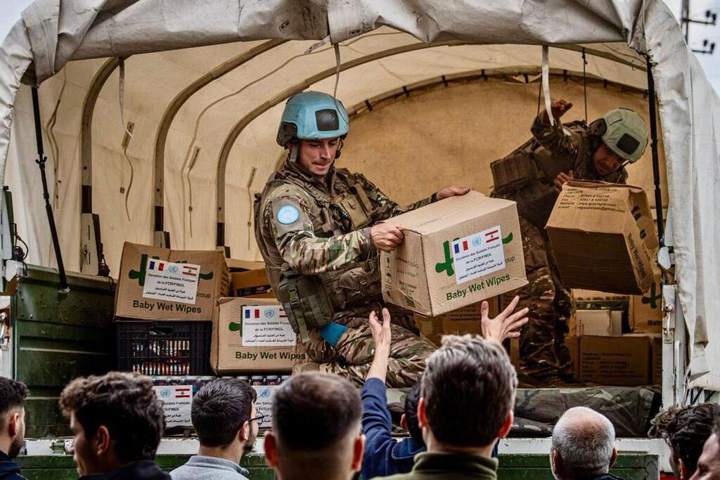 UN peacekeepers in Lebanon deliver essential supplies to civilians living near the Blue Line in the south of the country.