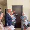 The UN Humanitarian Coordinator in Lebanon, Imran Riza, (second left) visits a health centre in Tyre, Lebanon.