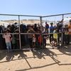 Vulnerable children receive nutrition support at a UNICEF-supported malnutrition screening and treatment point in Khan Yunis, southern Gaza Strip (file, May 2025)