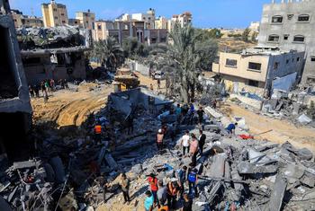 Les frappes de missiles ont provoqué des destructions généralisées à Gaza, comme celles photographiées ici en octobre 2023.