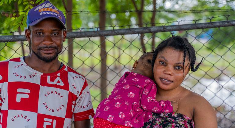 Guerson (izquierda) y Roselène comienzan una nueva vida en Haití.