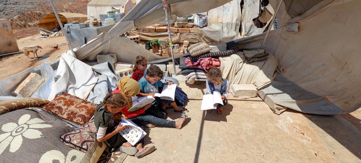 After over a decade of conflict in Syria, some 800,000 people in the north-west of the country are still living in tents.