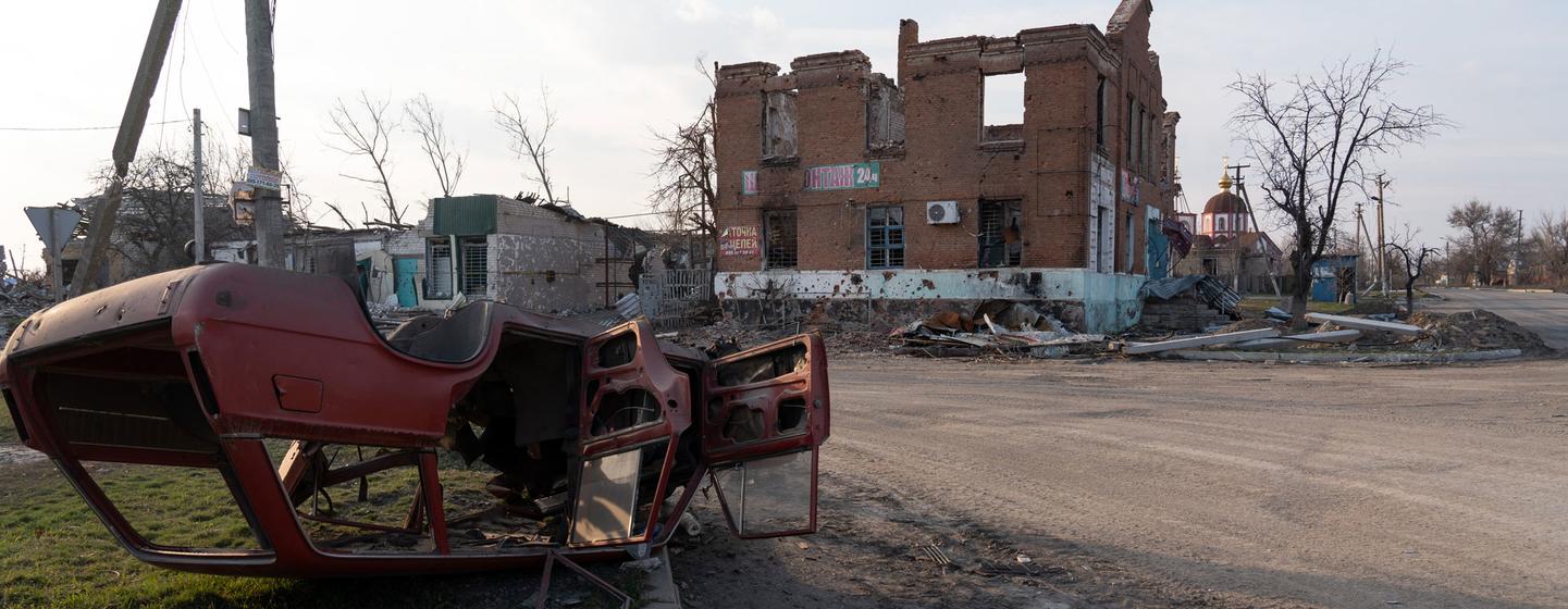 Des villes de toute l’Ukraine, dont Lyman, dans l’est du pays, ont été bombardées.