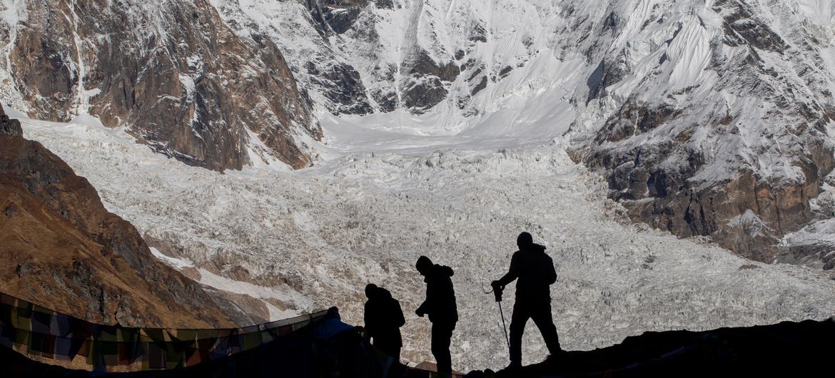 UN Secretary-General António Guterres visits the Annapurna base camp in Nepal in 2023. (file) UN Secretary-General António Guterres visits the Annapurna base camp in Nepal in 2023. (file)