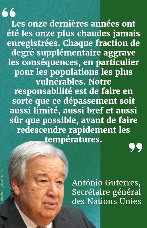 Le secrétaire général de ONU, António Guterres, s'exprime sur un podium lors d'une réunion du Conseil de sécurité de ONU à New York.
