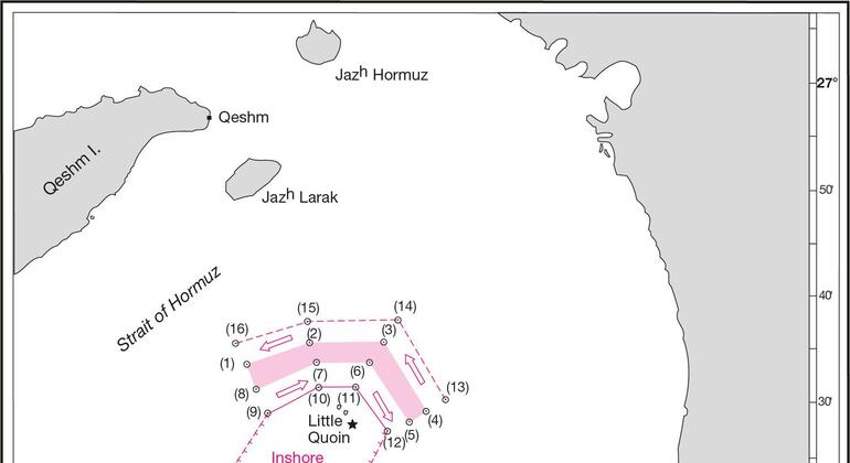 在霍尔木兹海峡的交通分隔计划.