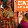 Banner para o evento CSW70, programado para 9-19 de março de 2026, em Nova York e on-line. O banner apresenta duas mulheres africanas sorridentes e texto em suaíli.