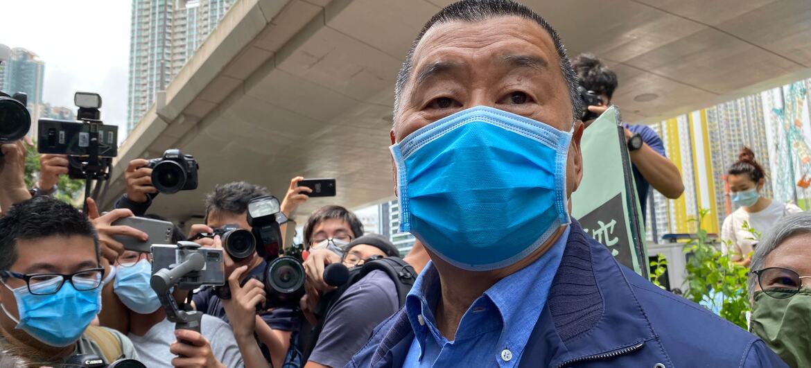 Jimmy Lai, the founder of the newspaper Apple Daily, was sentenced to 20 years in prison.