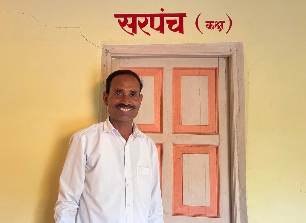 खारडी गाँव के सरपंच, राजेन्द्र घरत.