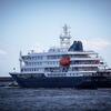 Cruise ship Hondius docked at Port of Granadilla, Tenerife, Spain, during a WHO-supported Hantavirus response operation.