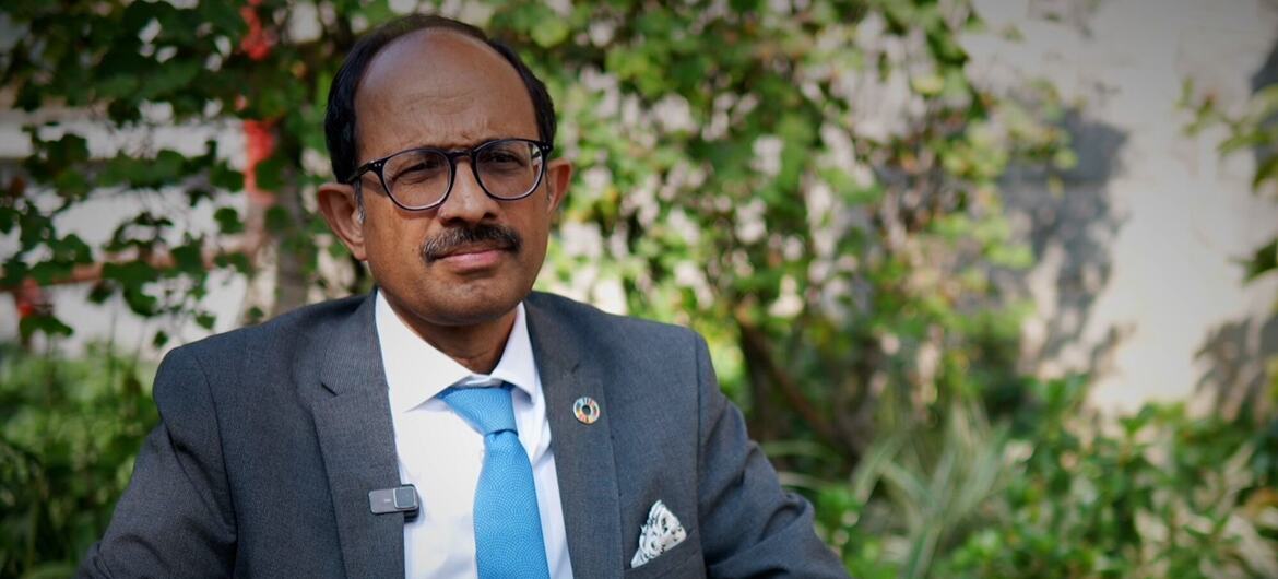 भारत में एआई प्रभाव सम्मेलन में शामिल होने आए संयुक्त राष्ट्र आपदा जोखिम न्यूनीकरण कार्यालय (UNDRR) के प्रमुख कमल किशोर