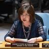 Кайоко Готох выступает на заседании Совета Безопасности ООН по Украине.