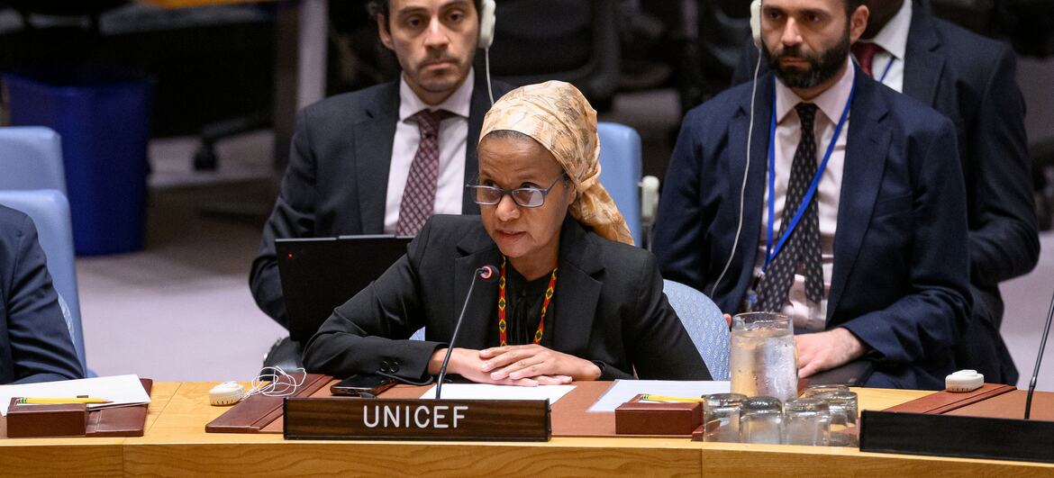 تحدثت نائبة المدير التنفيذي UNICEF، حنان سليمان، في اجتماع لمجلس الأمن الأمم المتحدة حول الوضع في السودان وجنوب السودان.