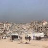 Vista panorámica de un barrio de la ciudad de Gaza que muestra la magnitud de la destrucción causada por la guerra.