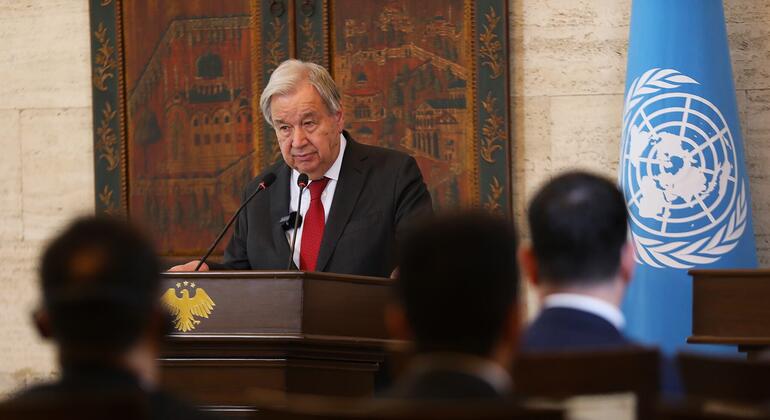 À Damas, Guterres salue un « moment de possibilités » pour l'avenir de la Syrie