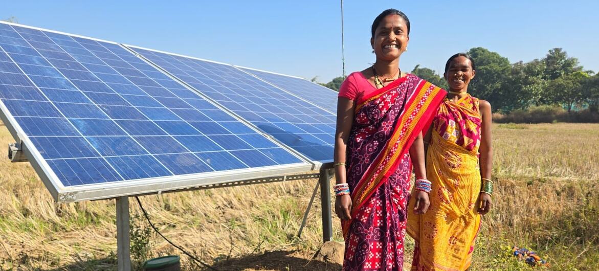 Solar-powered irrigation is opening new opportunities for women farmers in Odisha, India.
