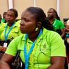 Des responsables électoraux de Sao Tomé-et-Principe dans un bureau de vote lors des élections nationales de 2026.