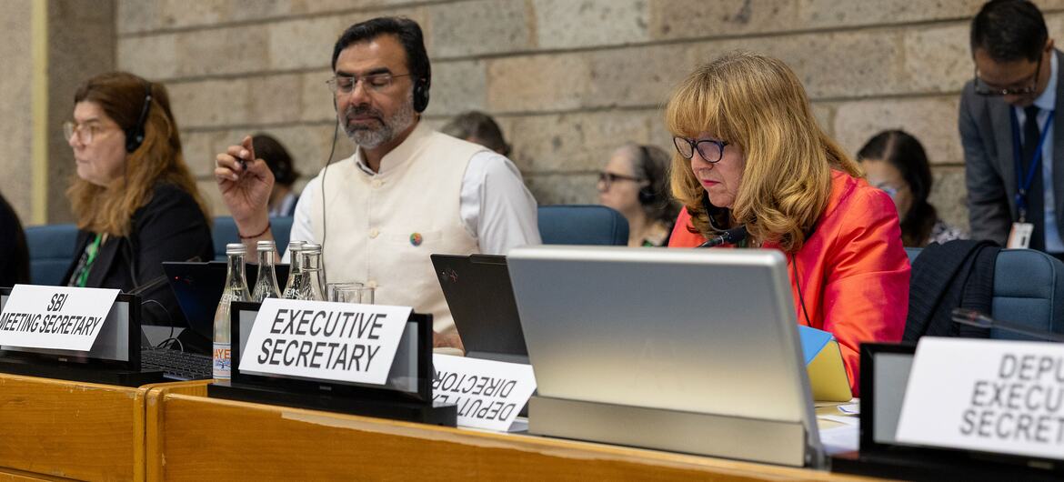 Astrid Schomaker, Executive Secretary of the CBD, attends a biodiversity meeting at UNEP headquarters in Nairobi.