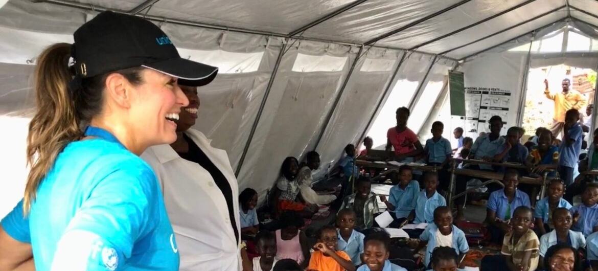 Erika Abs, Coordenadora de Logística e Suprimentos de Emergência da Divisão de Suprimentos do Unicef em missão de campo.