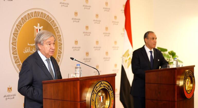 من مصر، أمين عام الأمم المتحدة يحذر من شبح التطهير العرقي في الضفة الغربية المحتلة