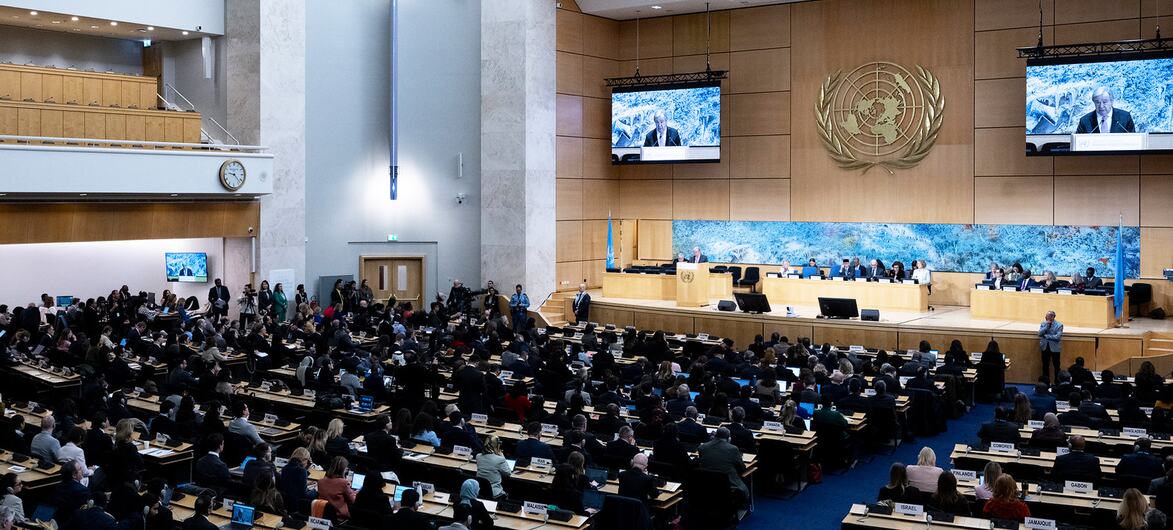 António Guterres, United Nations Secretary-General, speaking at the opening of the High-level segment, 61st session of the Human Rights Council, Palais des Nations, Geneva, Switzerland - 23 February 2026