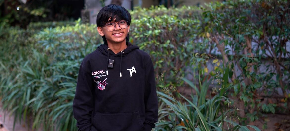 यूएन न्यूज़ से बातचीत करते हुए, राउल जॉन अजु. 