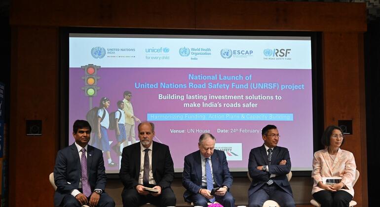 भारत में सड़क सुरक्षा बढ़ाने के लिए UNRSF परियोजना का उद्घाटन.