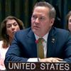 O embaixador dos Estados Unidos, Michael G. Waltz, falando na reunião do Conselho de Segurança das Nações Unidas sobre a situação no Oriente Médio, incluindo a questão palestina.
