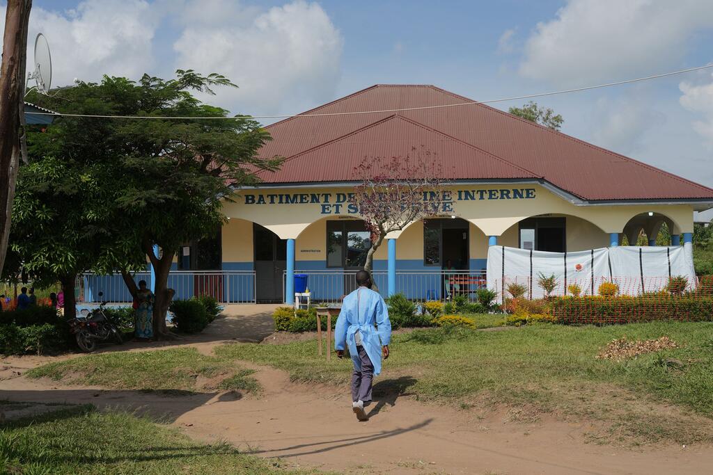 Public health team reinforces preventative measures at the Rwampara General Referral Hospital in Ituri Province, DRC, on 28 May 2026, during a WHO response to an Ebola outbreak.