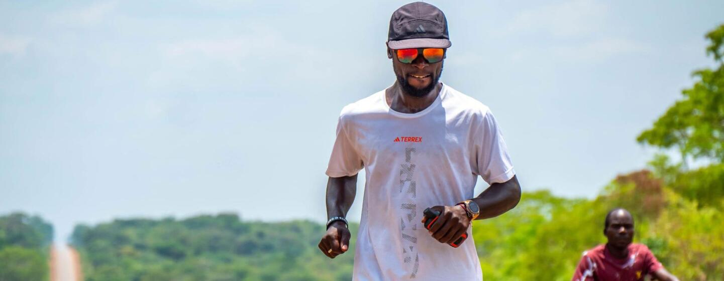 Deo Kato, a migrant born in Uganda and raised in the UK, runs an 8,262-mile route from Cape Town to London to challenge migration stereotypes and promote racial equality.