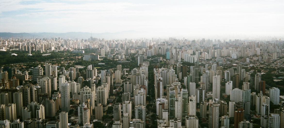Une vue de Sao Paulo, Brésil