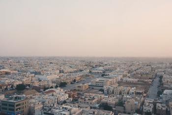 鸟瞰沙特阿拉伯首都利雅得。