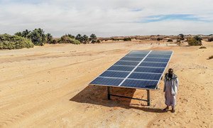 The availability of solar energy has enabled farmers in north Sudan to continue farming 