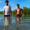 With most of its land only a few feet above sea level, Kiribati is seeing growing damage from storms and flooding.