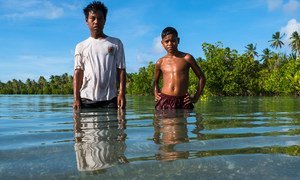 With most of its land only a few feet above sea level, Kiribati is seeing growing damage from storms and flooding.