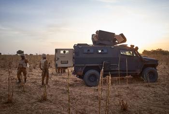 Soldiers from Burkina Faso during a military operation along the border with Mali and Niger.