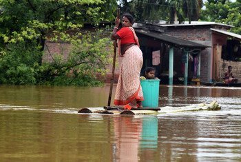 2020年，季风降雨引发的大洪水迫使印度东北部超过100万人逃离家园。