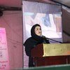 إيمان شنّن أسست مؤسسة "العون الأمل" في قطاع غزة بعد شفائها من سرطان الثدي.