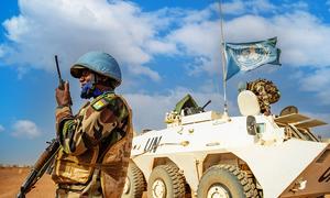 Peacekeepers from the Nigerien contingent of MINUSMA provide security in eastern Mali.