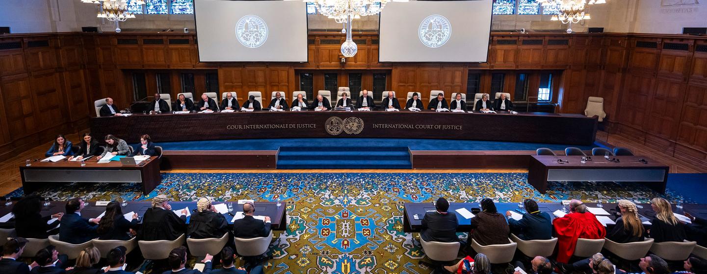La Cour internationale de Justice rend un arrêt dans l'affaire Afrique du Sud c. Israël à La Haye.