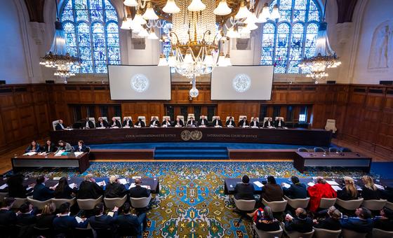 La Cour internationale de Justice rend un arrêt dans l'affaire Afrique du Sud c. Israël à La Haye.