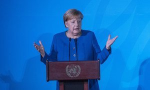 Канцлер Германия Ангела Меркель на Саммите по климату 