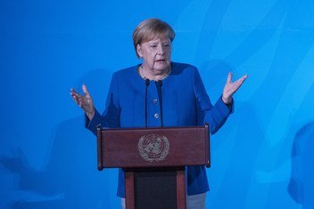 Канцлер Германия Ангела Меркель на Саммите по климату 