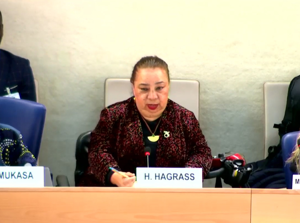 هبة هجرس، المقررة الخاصة المعنية بحقوق الأشخاص ذوي الإعاقة.