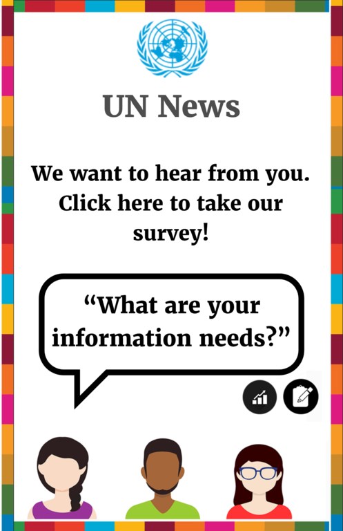 UN News Quote Card for UN News Survey 