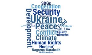 While globally, climate was the leading issue mentioned most frequently, Ukraine was the most mentioned topic by Member States from Eastern Europe.