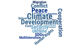 Climate was the most mentioned topic by Member States from Latin America and the Caribbean, development and peace also featured prominently in their statements.