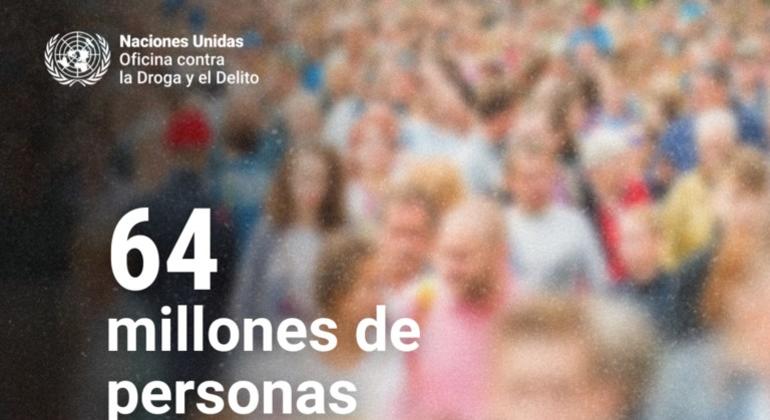 64 millones de personas padecen trastornos por consumo de drogas