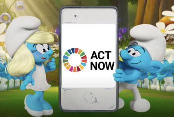 The Smurfs are joining forces with the UN ActNow campaign and UNICEF to encourage everyone, to Speak Up and Speak Out to create a blueprint for a better world for all.
