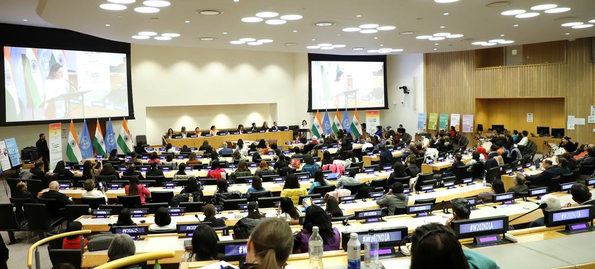 प्रौद्योगिकी के प्रयोग और कोशल निर्माण के ज़रिए, महिलाओं के सशक्तिकरण व प्रगति पर, संयुक्त राष्ट्र में भारत के स्थाई मिशन ने, यूएन मुख्यालय में 16 मार्च 2023 को एक कार्यक्रम आयोजित किया.